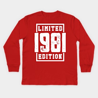 1981 Limited Edition Kids Long Sleeve T-Shirt